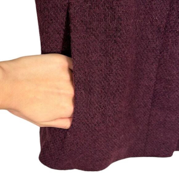 Vintage Calvin Klein Exclusive Wool Purple Jacket Blazer Cropped Size S - Picture 6 of 7